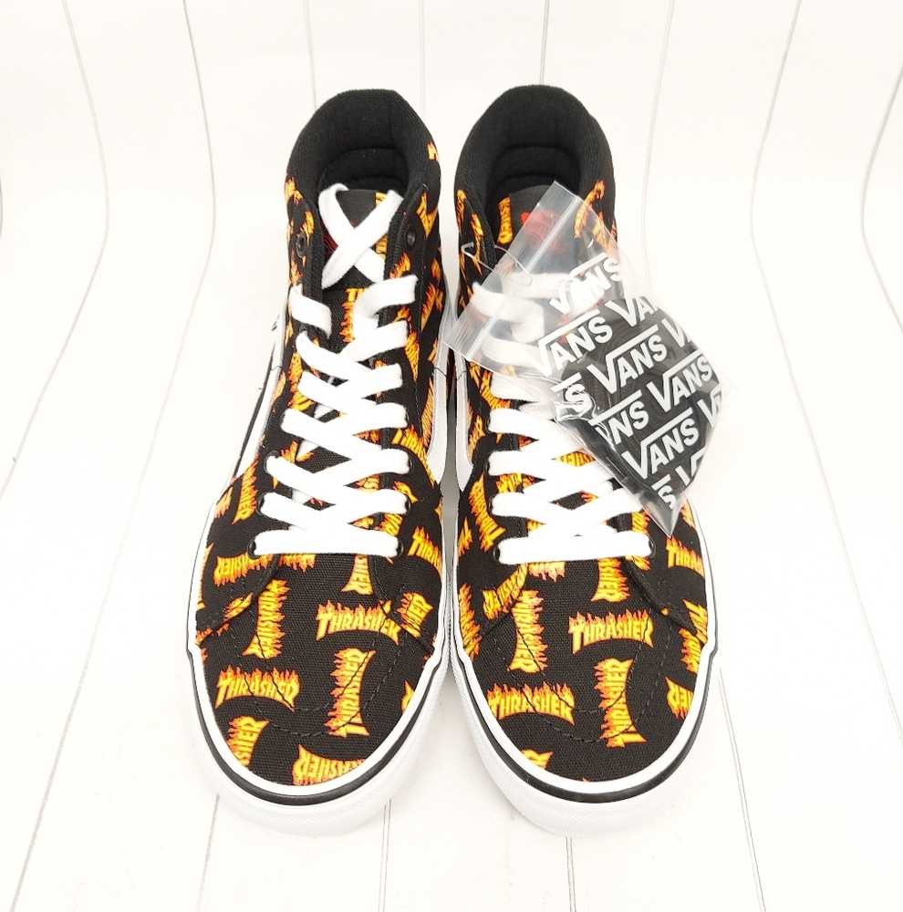 Vans Skate SK8-Hi Sneakers Thrasher Logo Shoes - Picture 4 of 12